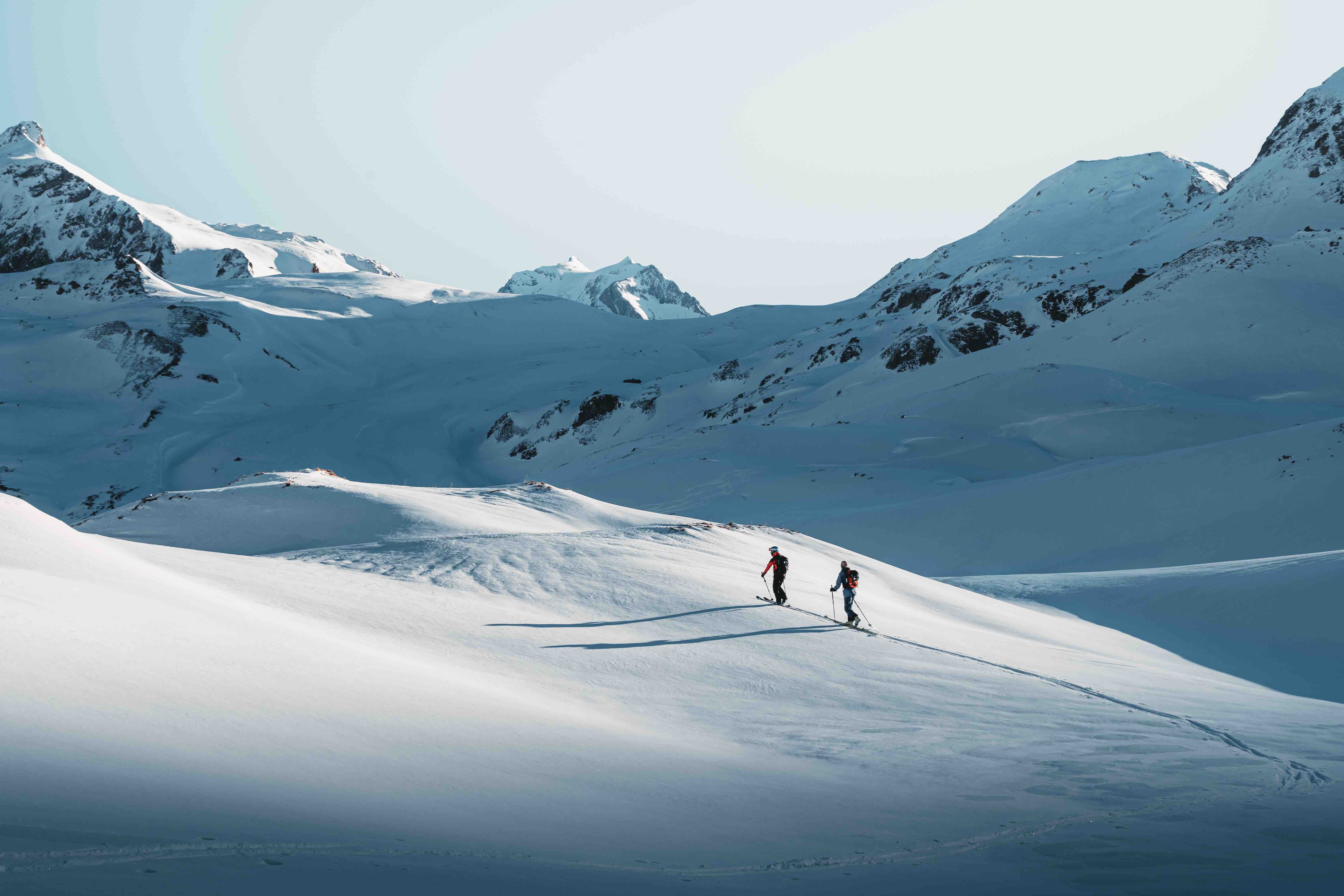 Paysage de Courchevel en hiver