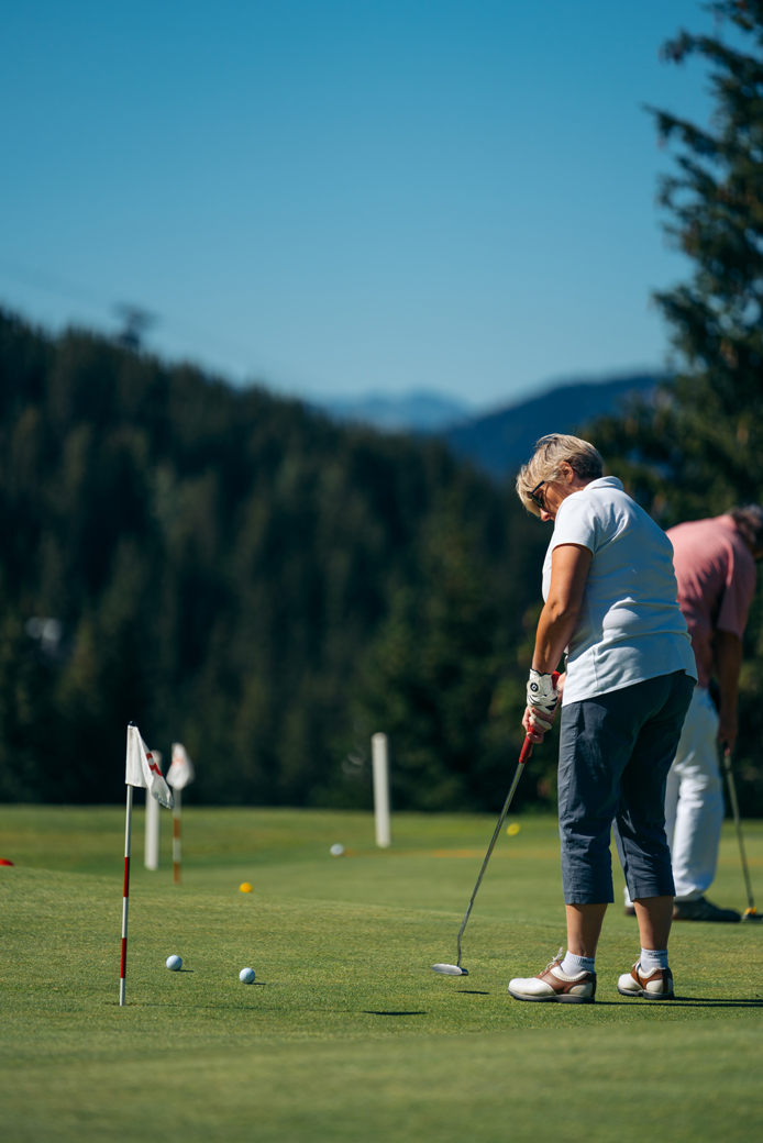 The high-altitude Courchevel golf course