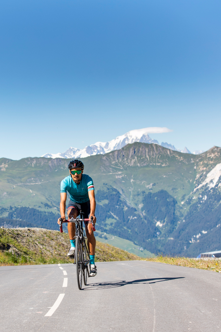 Cycling on mountain roads